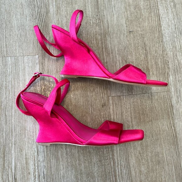 Womens Fashion Nova Pink Maliah Wedges - 10 - Picture 5 of 8